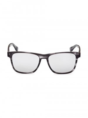 Прямоугольные солнцезащитные очки BMW 56MM BMW, черный