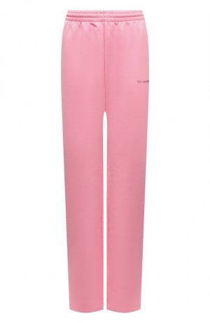Хлопковые брюки Balenciaga. Цвет: розовый