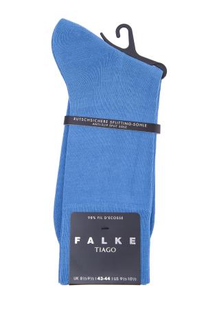 Однотонные носки Tiago из хлопка с противоскользящей отделкой FALKE. Цвет: синий