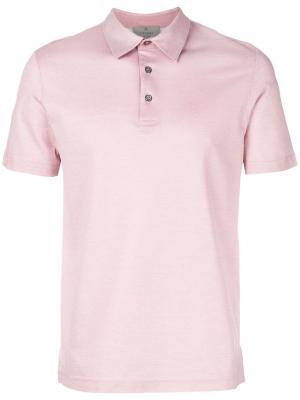 Рубашка-поло узкого кроя Canali. Цвет: розовый