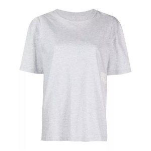 Футболка logo-print cotton t-shirt , серый Alexander Wang