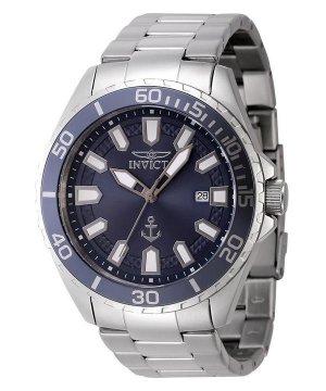 Invicta Ocean Voyage Кварцевые мужские часы из нержавеющей стали с синим циферблатом INV46278