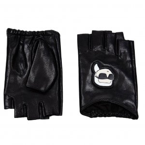 Перчатки без пальцев K/ikonik 2.0, черный Karl Lagerfeld