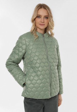 Куртка утепленная Helena Vera. Цвет: зеленый