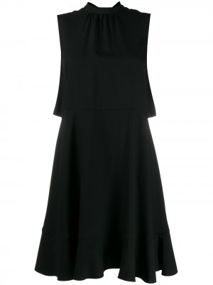 Короткое платье-кейп RedValentino. Цвет: черный