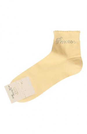 Хлопковые носки Story Loris. Цвет: жёлтый