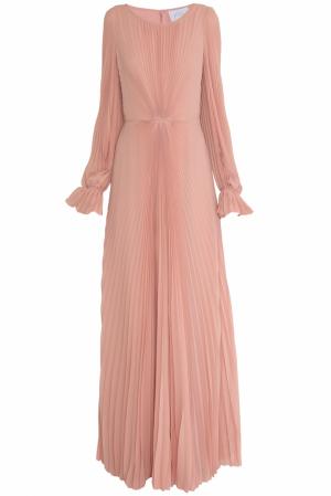 Шелковое платье Luisa Beccaria. Цвет: розовый