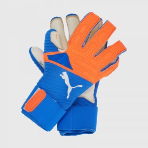 Вратарские перчатки , размер 8, синий, оранжевый PUMA. Цвет: белый/оранжевый/синий