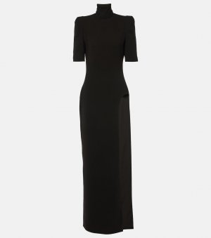 Платье из крепа с воротником-водолазкой , черный Mônot