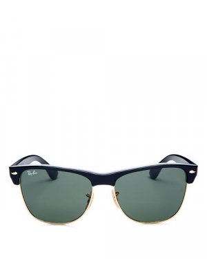 Большие солнцезащитные очки Clubmaster, 57 мм , цвет Black Ray-Ban