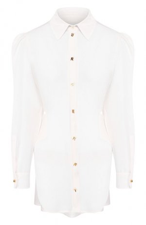 Шелковая блузка Burberry. Цвет: белый