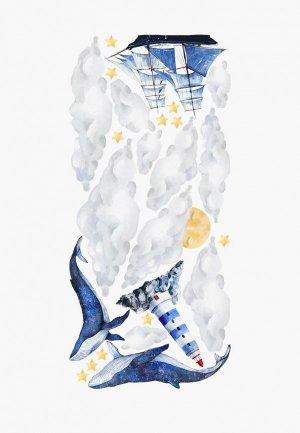 Наклейка декоративная Galerys Морские сны, 120*55 см. Цвет: разноцветный