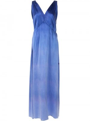 Вечернее платье со складками Raquel Allegra. Цвет: синий