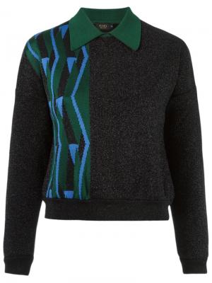 Geometric pattern knit sweater Gig. Цвет: чёрный