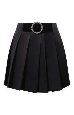 Плиссированная юбка ALine. Цвет: чёрный
