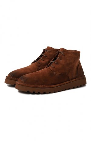 Замшевые ботинки Marsell. Цвет: коричневый