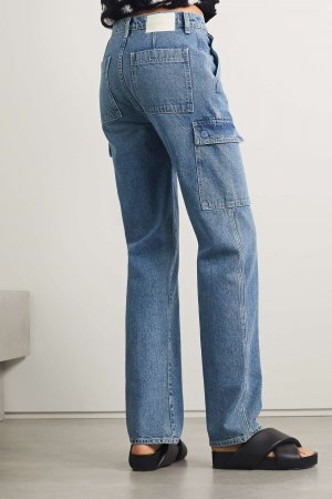 GRLFRND прямые джинсы Harper с высокой посадкой, деним