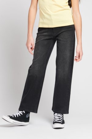 Черные джинсы для девочек Carol с прямыми штанинами , черный Lee