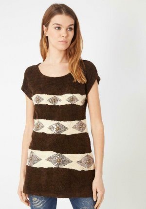 Вязаный свитер ANANY, коричневый Anany