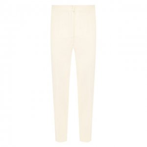Укороченные шерстяные брюки Dolce & Gabbana. Цвет: белый