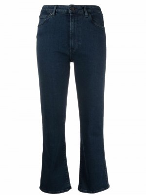 Расклешенные джинсы с завышенной талией 3x1. Цвет: синий