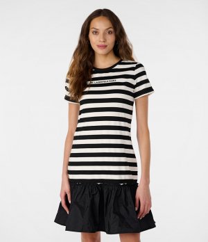 Платье-футболка с коротким рукавом , черный Karl Lagerfeld