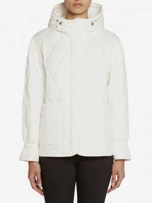 Куртка утепленная женская Eraklia, Белый Geox. Цвет: белый
