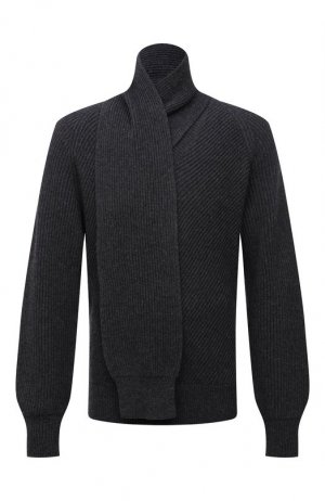 Шерстяной свитер Alexander McQueen. Цвет: серый