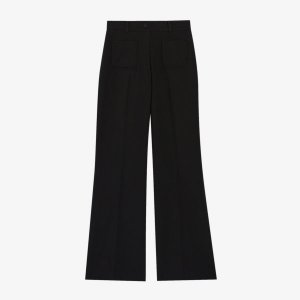 Расклешенные брюки Player со средней посадкой из смесовой шерсти , цвет noir / gris Claudie Pierlot