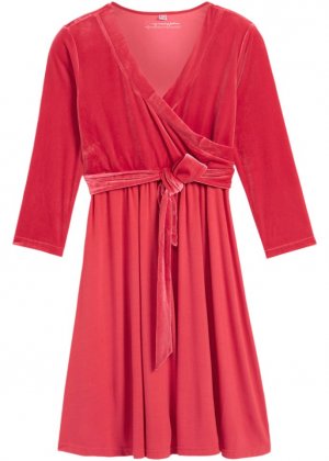 Платье для беременных/кормящих с бархатом , пурпурный Bpc Bonprix Collection