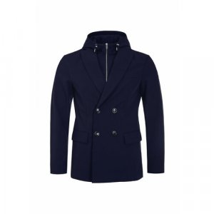 Пиджак , размер 44, синий EMPORIO ARMANI. Цвет: синий/темно-синий