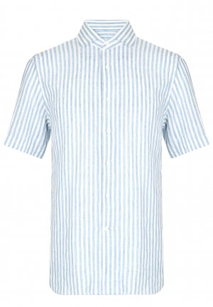 Рубашка c коротким рукавом CORNELIANI. Цвет: голубой