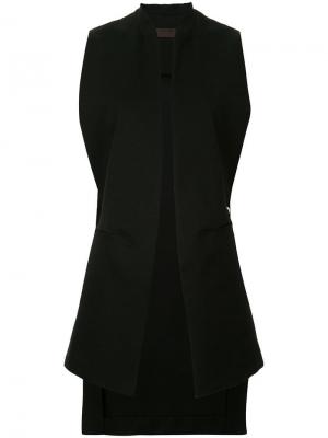 Асимметричный жилет Oyuna. Цвет: черный
