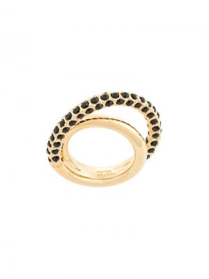 Тонкое кольцо минималистского дизайна Peter Pilotto. Цвет: золотистый