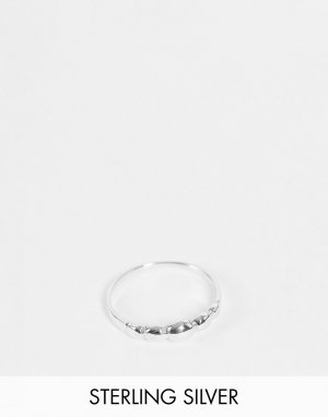Массивное кольцо из стерлингового серебра с отделкой в виде сфер -Серебристый Kingsley Ryan