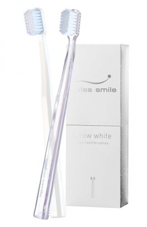 Набор отбеливающих зубных щёток Snow White Swiss Smile. Цвет: бесцветный