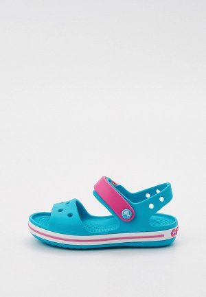 Сандалии Crocs Crocband Sandal Kids. Цвет: бирюзовый