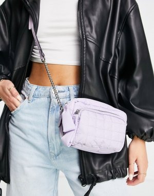 Сиреневая уплотненная сумка через плечо из искусственной кожи Call It Spring by ALDO Pouffy-Фиолетовый цвет