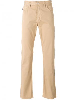 Классические брюки чинос Armani Jeans. Цвет: телесный