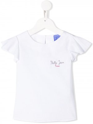 Блузка с принтом Stella Jean Kids. Цвет: белый