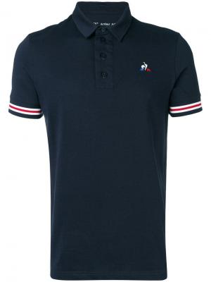Рубашка-поло с полосатой отделкой Le Coq Sportif. Цвет: синий