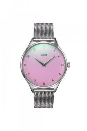 Модные часы Reli серебристо-розового цвета из нержавеющей стали — 47498/s/pk, белый Storm