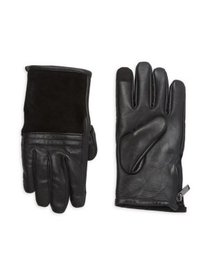Замшевые и кожаные перчатки , черный Karl Lagerfeld Paris