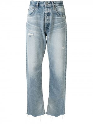 Широкие джинсы Lomita прямого кроя Moussy Vintage. Цвет: синий