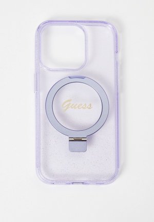 Чехол для iPhone Guess 15 Pro, с MagSafe-подставкой. Цвет: фиолетовый