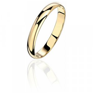 Кольцо обручальное , желтое золото, 585 проба, размер 22.5, Желтый Эстет