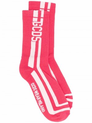 Носки с вышитым логотипом Gcds. Цвет: розовый