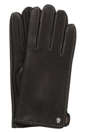 Кожаные перчатки Roeckl. Цвет: чёрный