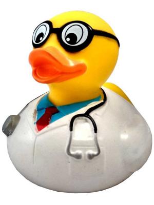 Уточка доктор Funny ducks. Цвет: желтый