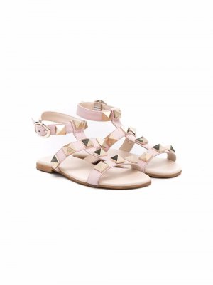 Florens flower-appliqu open sandals